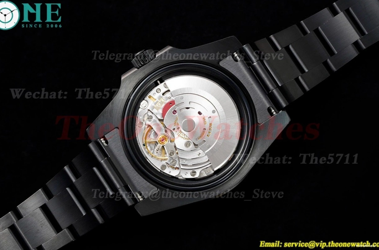 Dot SS Submariner 40mm Black VS3135 DLC V6F Blaken 0416